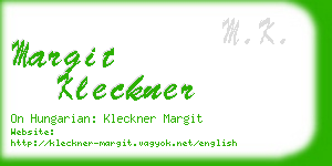 margit kleckner business card